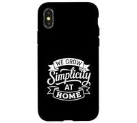 We Grow Simplicity At Home Minimalist Parenting Case for iPhone X/XS