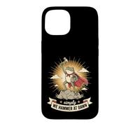 We Hammer At Dawn Funny Carpenter Frog Hero Case for iPhone 15