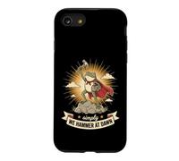 We Hammer At Dawn Funny Carpenter Frog Hero Case for iPhone SE (2020) / 7/8