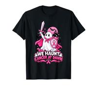We Haunt Cancer at Dawn Pink Ribbon Cancer Ghost Warrior T-Shirt