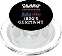 We Have Become 1930's Germany -Barbed Wire & Chain Link Flag PopSockets PopGrip for MagSafe