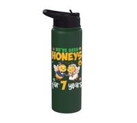 We Have Been Honeys for 7 Years 7th Wedding Anniversary Bees Stainless Steel Insulated Water Bottle