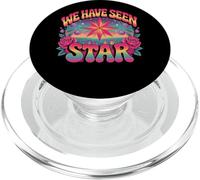 We Have Seen Star Retro Celestial Art PopSockets PopGrip for MagSafe