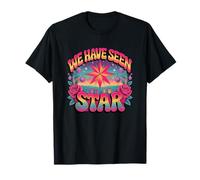 We Have Seen Star Retro Celestial Art T-Shirt