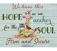 We Have This Hope As An For The Soul Door Mat Super Absorbent Floor Mats Classic Bath Mats For Patio Kitchen Patios 40 X 60Cm