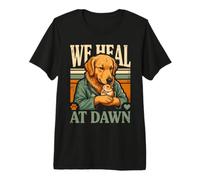 We Heal At Dawn Veterinarian Dog Hamster Premium T-Shirt