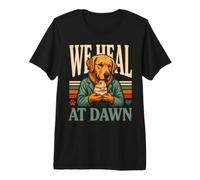 We Heal At Dawn Veterinarian Dog Hamster Premium T-Shirt