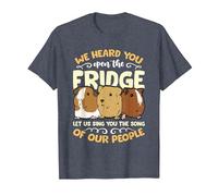 We Heard You Open The Fridge Animals Pet Owner Guinea Pig T-Shirt, Men, Heather Blue, 4X-Large