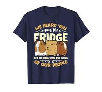 We Heard You Open The Fridge Animals Pet Owner Guinea Pig T-Shirt, Men, Navy Blue, 5X-Large