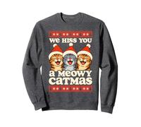 We Hiss You a Meowy Catmas Funny Christmas Cats Sweatshirt