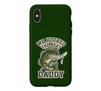 We Hooked The Best Daddy Funny Fishing Father Graphic Case for iPhone X/XS