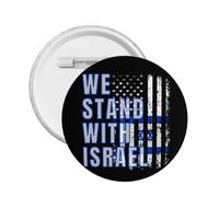 We I Stand With Israel Button Pins American Israel Flag Pin Pray For Israel Strong Button Support Israel Round Badge For Clothes Bag Hat