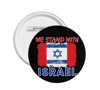 We I Stand With Israel Button Pins Canada Israel Flag Pin Pray For Israel Strong Button Support Israel Round Badge For Clothes Bag Hat