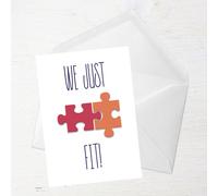 We Just Fit! Greetings Card - Large Card