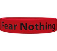 We Keep You Motivated Fear Nothing Motivational Wristbands - Worn by Pro Athletes - Silicone Rubber Inspirational Bracelets - Gym, Sports Motivation LLC, Standard, Silicone, no gemstone