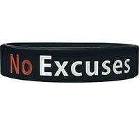 We Keep You Motivated No Excuses Motivational Wristbands - Worn by Pro Athletes - Silicone Rubber Inspirational Bracelets - Gym, Sports Motivation LLC, Standard, Silicone, no gemstone
