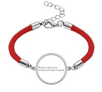 We Know Not What We May Be Lucky Red String Bracelet Rope Bracelet Handmade