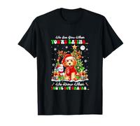 We Know When You're Eating Snacks Christmas Santa Cockapoo T-Shirt