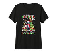 We Know When You're Eating Snacks Christmas Santa Great Dane Premium T-Shirt