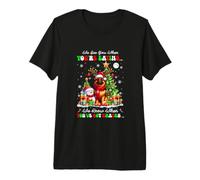 We Know When You're Eating Snacks Xmas German Shepherd Premium T-Shirt
