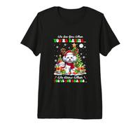 We Know When You're Eating Snacks Xmas Santa Bichon Frise Premium T-Shirt