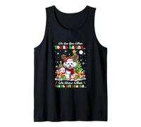 We Know When You're Eating Snacks Xmas Santa Bichon Frise Tank Top