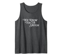 We Know You A Snitch Big Mouth Funny Tattletale Snitching Tank Top, Men, Dark Heather Grey, Large