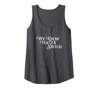 We Know You A Snitch Big Mouth Funny Tattletale Snitching Tank Top, Women, Dark Heather Grey, X-Large