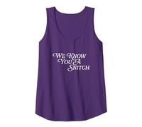 We Know You A Snitch Big Mouth Funny Tattletale Snitching Tank Top, Women, Purple, Small