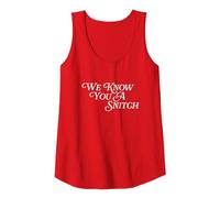 We Know You A Snitch Big Mouth Funny Tattletale Snitching Tank Top, Women, Red, Medium