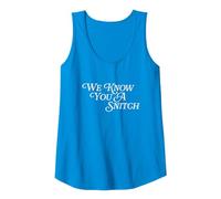 We Know You A Snitch Big Mouth Funny Tattletale Snitching Tank Top, Women, Sapphire Blue, Large