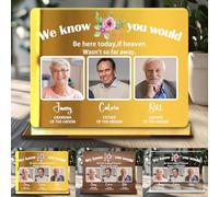 We Know You Would Be Here Today If Heaven Wasn't So Far Away Personalized Name Photo Memory Table Sign Wedding Reception Decorations Loss of One Lover Sympathy Gift for Newlyweds Couple