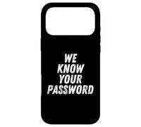We Know Your Password Computer Hacker Bitcoin Ransomware Case for iPhone 17 Pro Max
