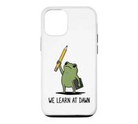 We Learn At Dawn Funny Frog Meme Teaching School Teacher Case for iPhone 12/12 Pro