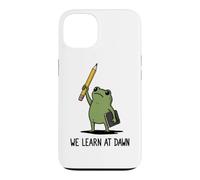 We Learn At Dawn Funny Frog Meme Teaching School Teacher Case for iPhone 13