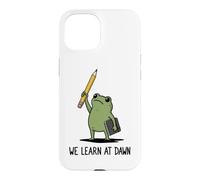 We Learn At Dawn Funny Frog Meme Teaching School Teacher Case for iPhone 15
