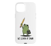 We Learn At Dawn Funny Frog Meme Teaching School Teacher Case for iPhone 15 Plus
