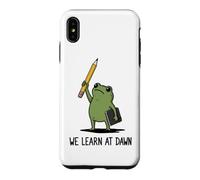 We Learn At Dawn Funny Frog Meme Teaching School Teacher Case for iPhone XS Max