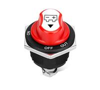 WE LITING Battery Disconnect Switch Isolator 12V-32V ON-OFF-OUT Battery Power Cut Off Kill Switch 200A Cont 300A INT Waterproof For Marine Boat Truck RV Car Vehicles
