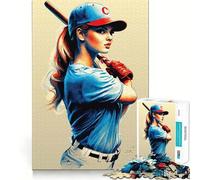 We Love Baseball 1000 Piece Jigsaws Creative Skill Toy Tight Lock No Loose Pieces Bonding Activity for Loved Ones (38x26cm)