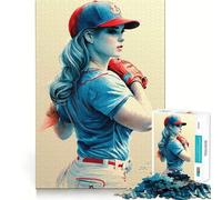 We Love Baseball 1000 Piece Jigsaws Creative Skill Toy Tight Lock No Loose Pieces Bonding Activity for Loved Ones (50x75cm)