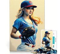 We Love Baseball Adult Jigsaw Puzzles1000 Pieces Brain Game Gift High Precision Die Cut Relaxing Indoor Group Activity (50x75cm)