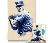 We Love Baseball Jigsaw 1000 Pieces for Teenagers Mind Boost Fun Zero Gap Captivating Leisure for Cozy Indoors (38x52cm)