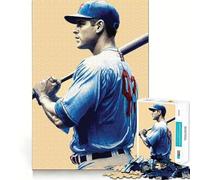 We Love Baseball Jigsaw Puzzle 1000 Pieces Mental Focus Game Precision Cut Smooth Edges Absorbing Activity for Quiet Nights (38x52cm)