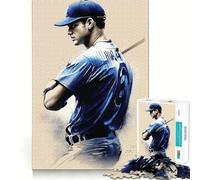 We Love Baseball Jigsaw Puzzle 1000 Pieces Mental Focus Game Precision Cut Smooth Edges Absorbing Activity for Quiet Nights (38x52cm)