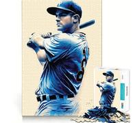 We Love Baseball Jigsaw Puzzle 1000 Think Boost Game Tight Lock No Loose Pieces Interactive Brain Challenge for Home (38x26cm)