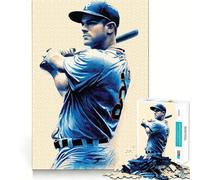 We Love Baseball Jigsaw Puzzles 1000 Pieces Focus Boost Fun Laser Cut for Flawless Fit Bonding Activity for Loved Ones (38x52cm)