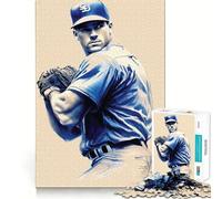 We Love Baseball Jigsaw Puzzles for Adults 1000 Mind Boost Game Uniform Size Precise Pieces Travel-friendly Brain Game Gift (38x26cm)