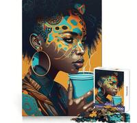 We Love Coffee 1000 Piece Jigsaw Puzzles for Teenagers Jigsaw Cognitive Workout Calm Leisure Ideal Fit Winter Gift (50x75cm)