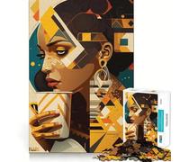 We Love Coffee 1000 Piece Teenager Puzzles Brain Boosting Play Tight Interlock No Gaps Relaxing Indoor Group Activity (38x26cm)